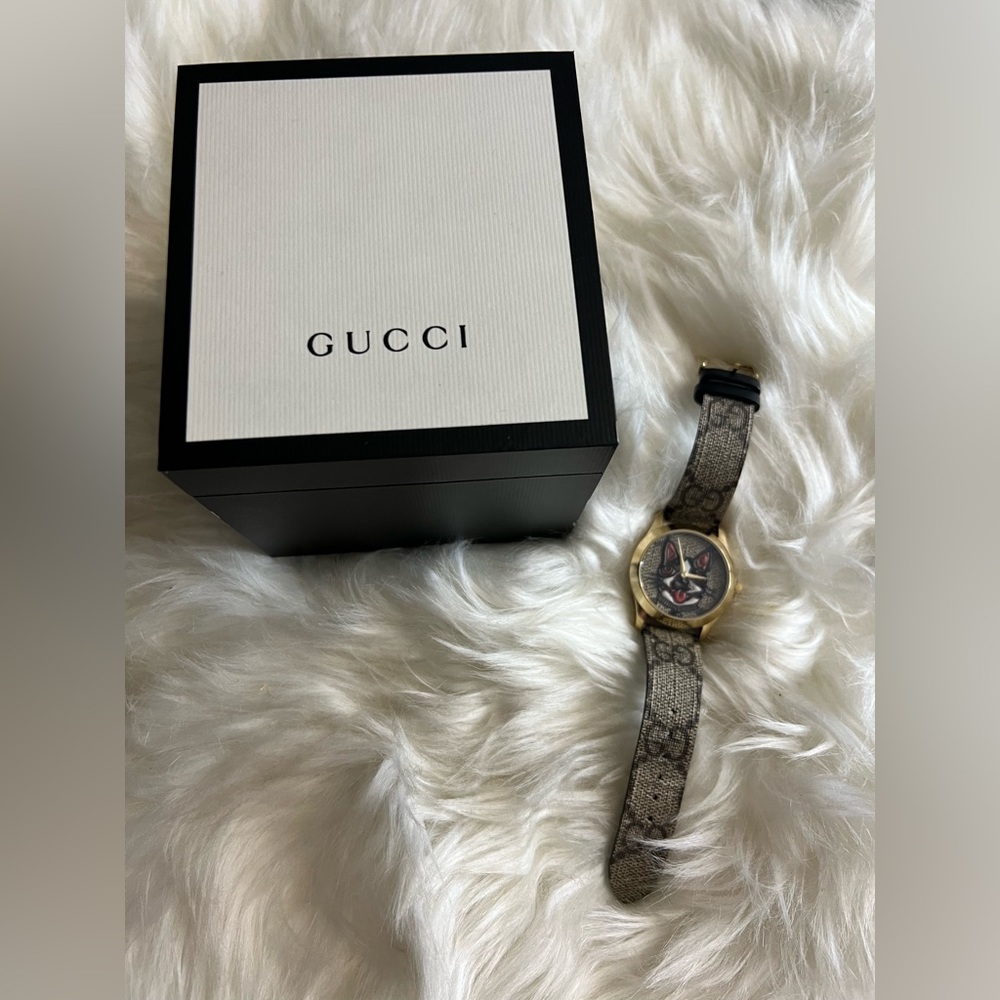 GUCCI Limied Edition Boston Terrier Watch Alessandro Michele’s dog Bosco 2018 - Picture 6 of 7
